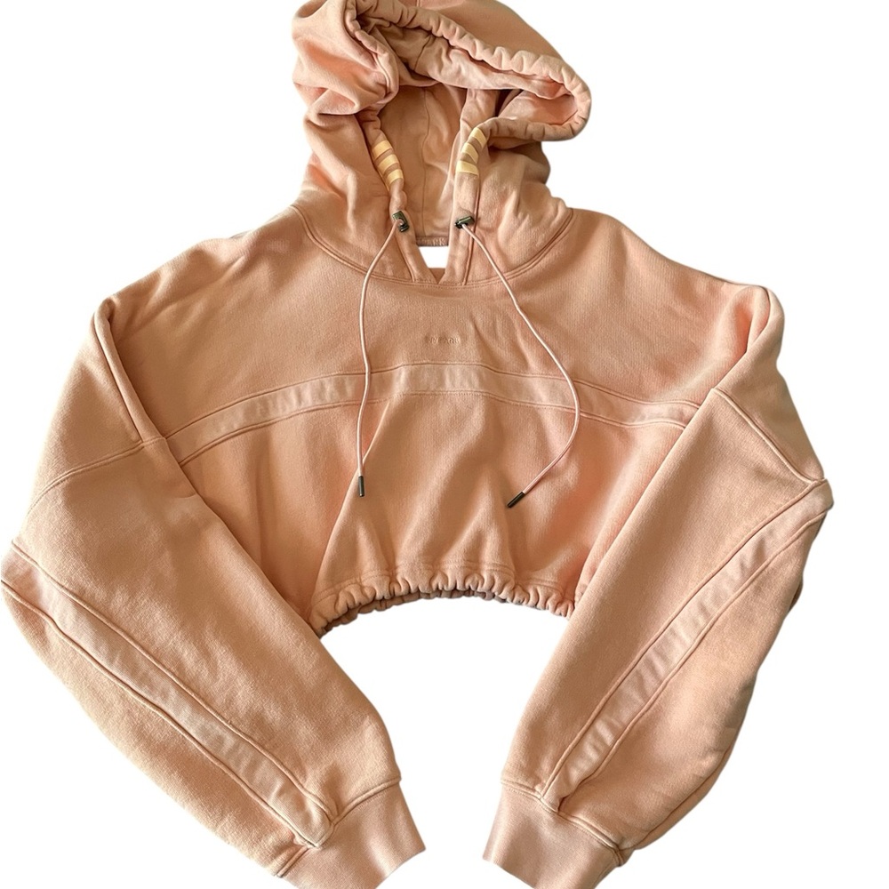 Ivy Park Adidas hoodie in peach cropped and cinches S